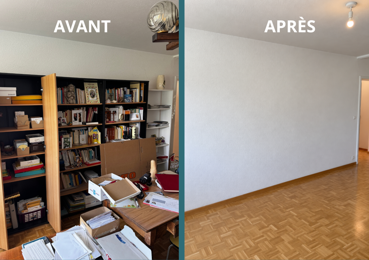 Tri et reorganisation de cuisine avant et après - RangéO - Renens